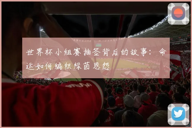 世界杯小组赛抽签背后的故事：命运如何编织绿茵恩怨